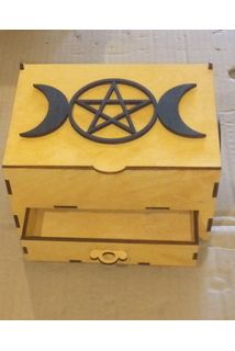 Шкатулка "Викка" двойная 3.Жёлтая