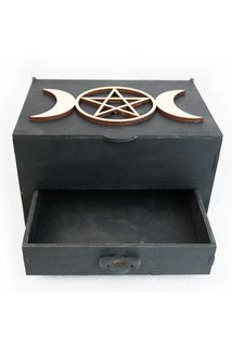 Шкатулка "Викка" двойная 5.Чёрная