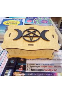 Шкатулка "Викка"  волнистая 3.Жёлтая